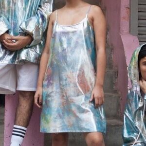 NorBlack NorWhite shimma slip dress